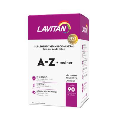 Suplemento Vitamínico Lavitan A-Z Mulher 90 Comprimidos